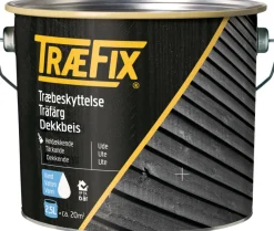 Hot Træfix dekkbeis vannbasert 2,5 liter Hvit