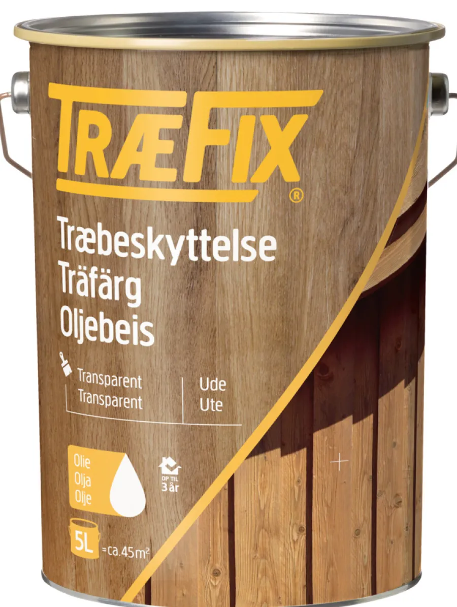 Online Træfix oljebeis transparent 5 liter Klar