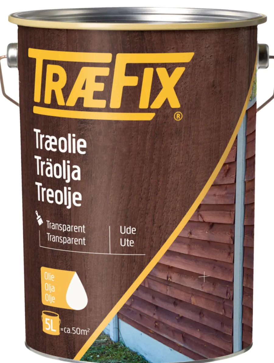 Træfix treolje transparent 5 liter Gyllen