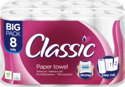 Outlet Classic Tørkerull 8 ruller -