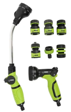 Clearance Garden Vanningssett 8 deler 1/2"–3/4" – ® Grønn/svart