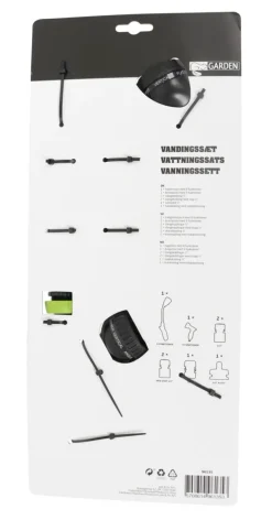 Clearance Garden Vanningssett 8 deler 1/2"–3/4" – ® Grønn/svart