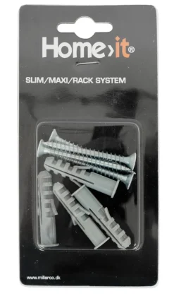 Home it Veggmonteringssett t/Rack/Maxi/Slim hvit