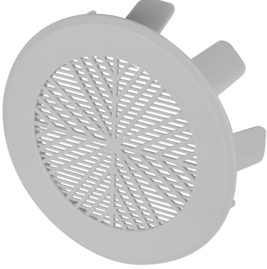 Outlet Ventilasjonsrist 4” 100-115 mm Grå