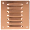 Sale Ventilrist med netting 170 x 170 mm - metall kobber