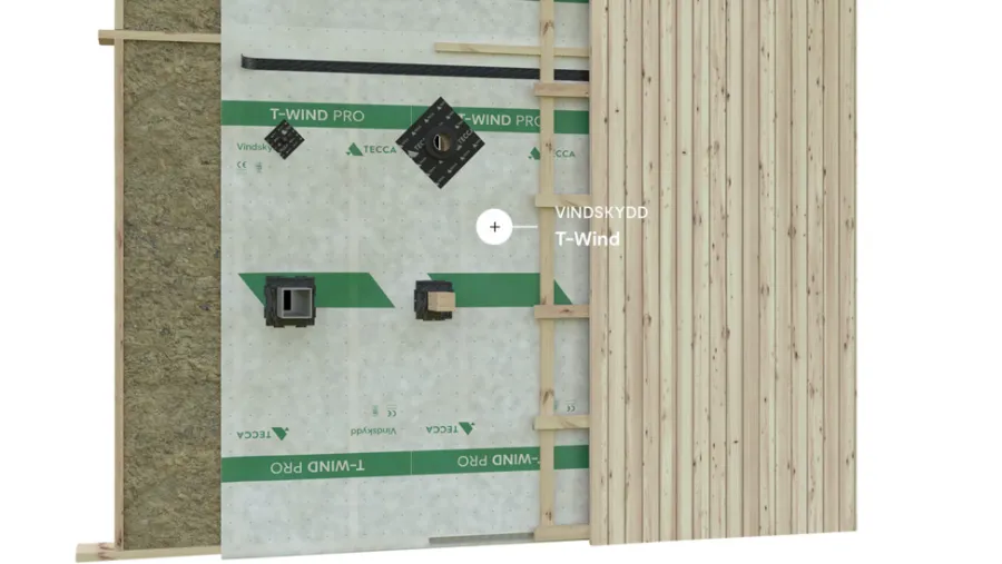 Outlet Tecca Vindbeskyttelse T-Wind Basic Hvit 2,75 x 12,5 meter -