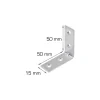 Online Home it Vinkelbeslag 50 x 50 x 15 mm - 2 stk.