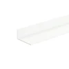 Hot Vinkellist hvit - 15 x 15 mm x 1 meter