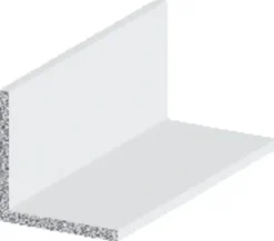 New Vinkellist hvit - 25 x 25 mm x 1 meter