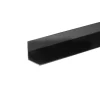 New Vinkellist svart pvc - 25 x 25 mm x 2 m