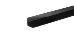 New Vinkellist svart pvc - 25 x 25 mm x 2 m