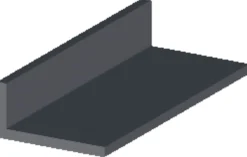 New Vinkellist svart pvc - 30 x 20 mm x 2 meter