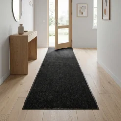 Online Wash&Clean smussmatte 90 x 250 cm Svart